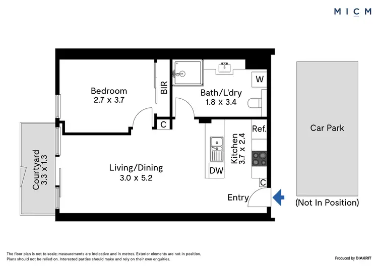 Floorplan of Homely apartment listing, 108 Kavanagh Street, Southbank VIC 3006