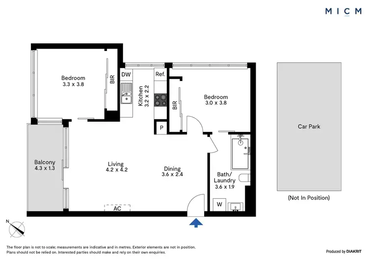 Floorplan of Homely apartment listing, 1409/668 Bourke Street, Melbourne VIC 3000