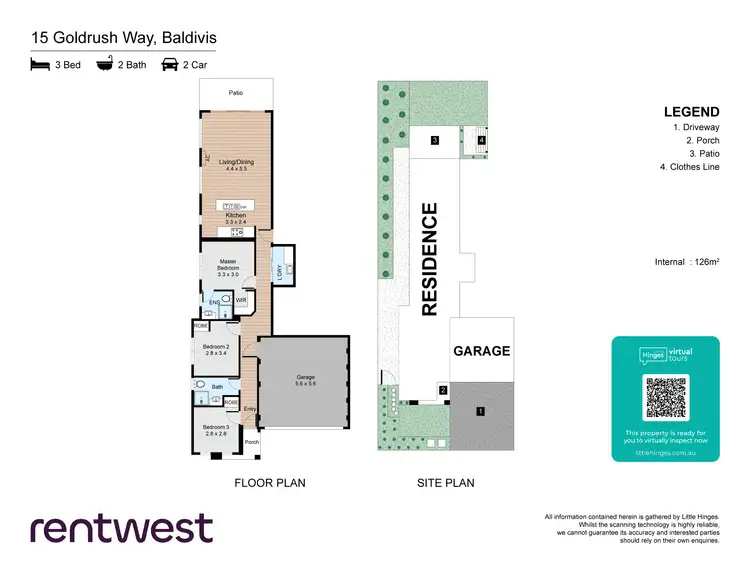 Floorplan of Homely house listing, 15 Goldrush Wy, Baldivis WA 6171