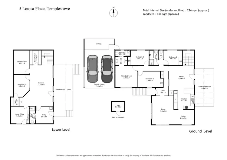 Floorplan of Homely house listing, 5 Louisa Place, Templestowe VIC 3106