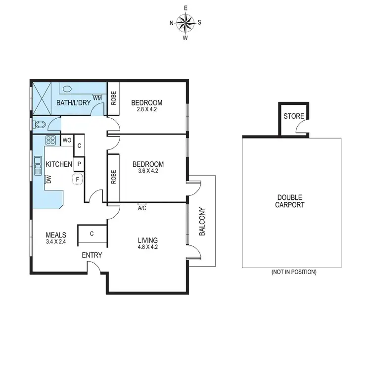 Floorplan of Homely apartment listing, 3/363 New Street, Brighton VIC 3186