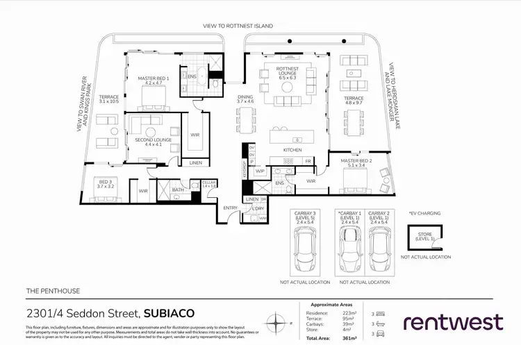 Floorplan of Homely apartment listing, 2301/4 Seddon St, Subiaco WA 6008