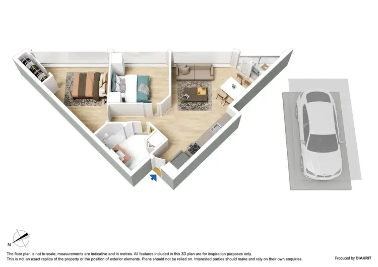 Floorplan of Homely apartment listing, 4112/1 Balston Street, Southbank VIC 3006