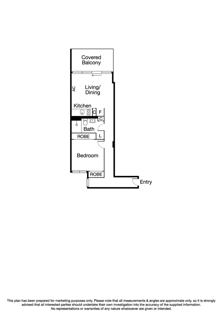 Floorplan of Homely apartment listing, 201/181 St Kilda Road, St Kilda VIC 3182
