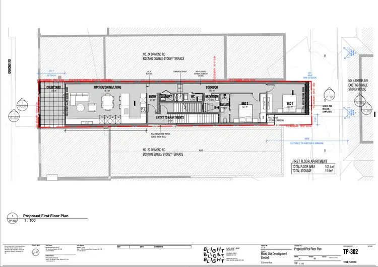 Floorplan of Homely apartment listing, 1/4 Dairy Lane, Elwood VIC 3184