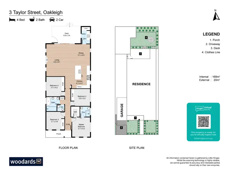 Floorplan of Homely house listing, 3 Taylor Street, Oakleigh VIC 3166