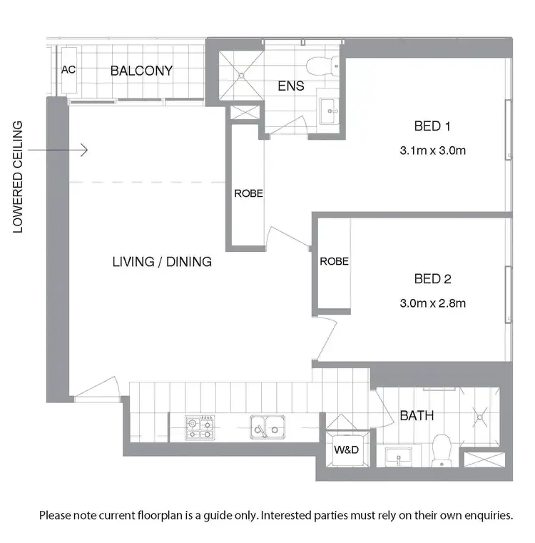Floorplan of Homely apartment listing, 1604/60 Kavanagh Street, Southbank VIC 3006