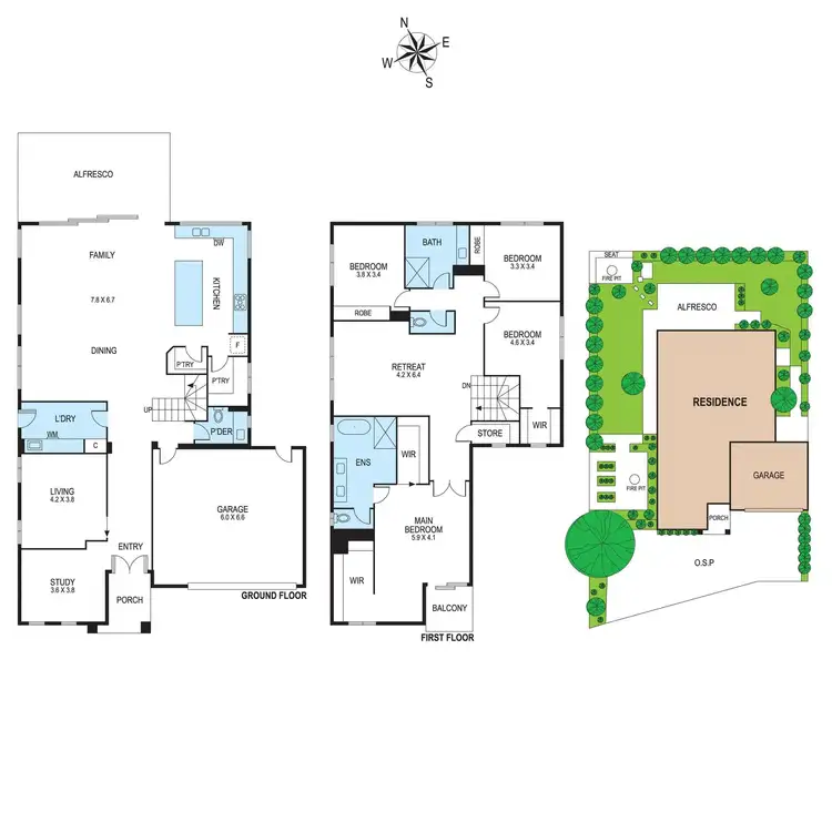 Floorplan of Homely house listing, 1 Otford Close, Moorabbin VIC 3189