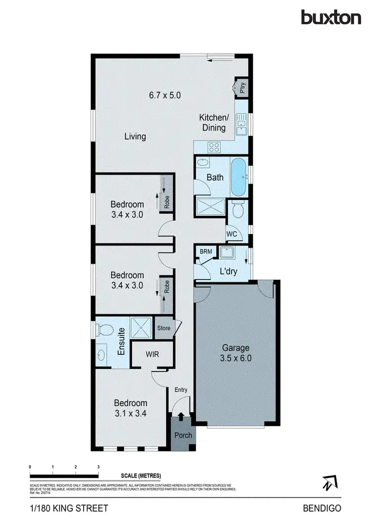 Floorplan of Homely townhouse listing, 182 King Street, Bendigo VIC 3550