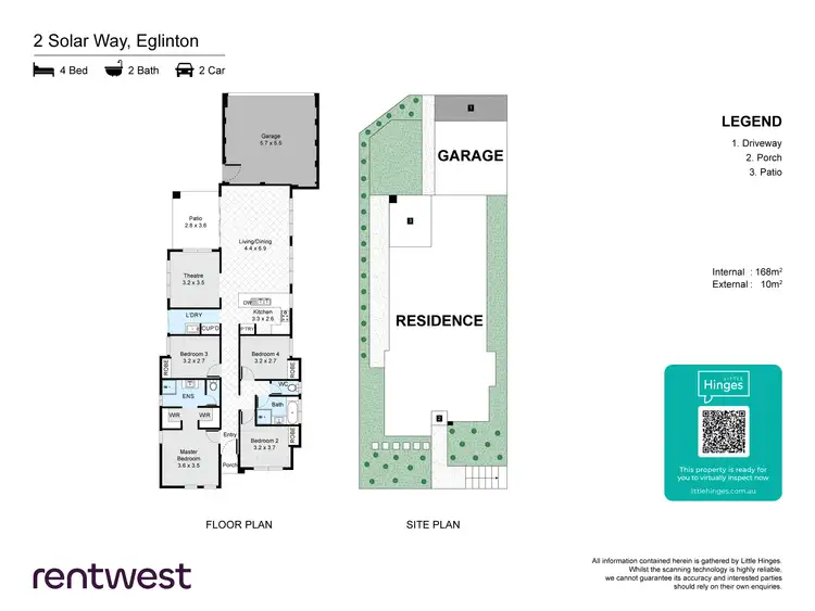 Floorplan of Homely house listing, 2 Solar Wy, Eglinton WA 6034