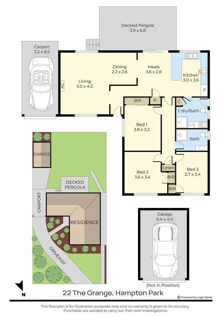 Floorplan of Homely house listing, 22 The Grange, Hampton Park VIC 3976