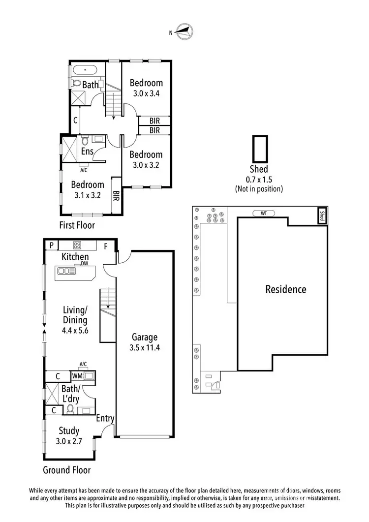 Floorplan of Homely townhouse listing, 5/56 Altona Street, Heidelberg Heights VIC 3081