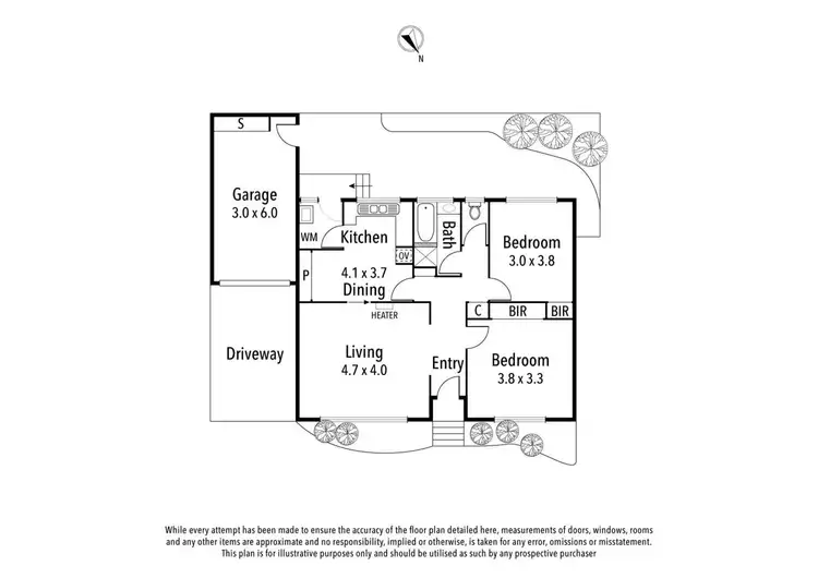 Floorplan of Homely unit listing, 7/156 Hawdon Street, Heidelberg VIC 3084