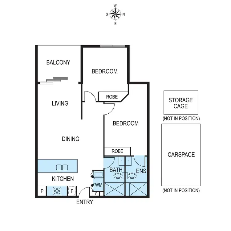 Floorplan of Homely apartment listing, 309/285 Neerim Road, Carnegie VIC 3163