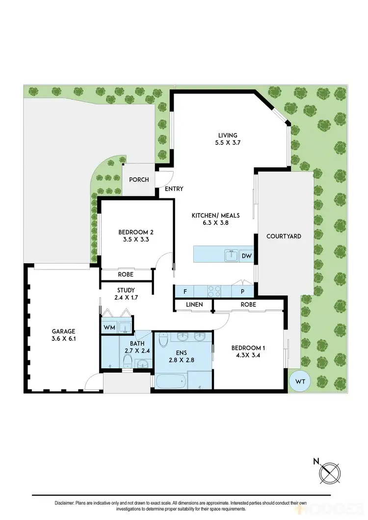 Floorplan of Homely house listing, 2/22 Fifth Street, Parkdale VIC 3195