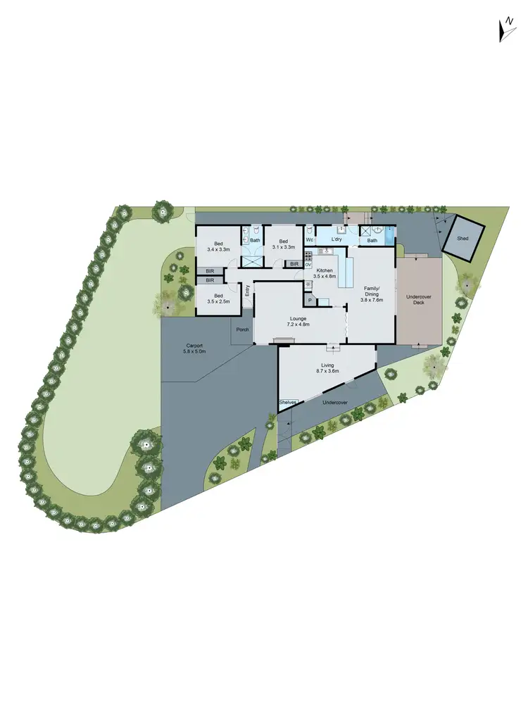 Floorplan of Homely house listing, 18 Winnifred Crescent, Knoxfield VIC 3180