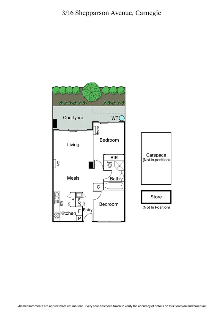 Floorplan of Homely apartment listing, 3/16 Shepparson Avenue, Carnegie VIC 3163