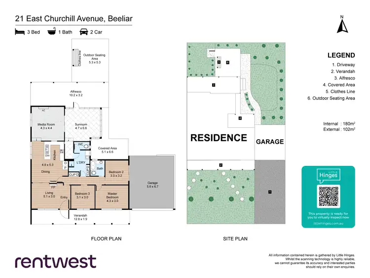 Floorplan of Homely house listing, 21 East Churchill Avenue, Beeliar WA 6164