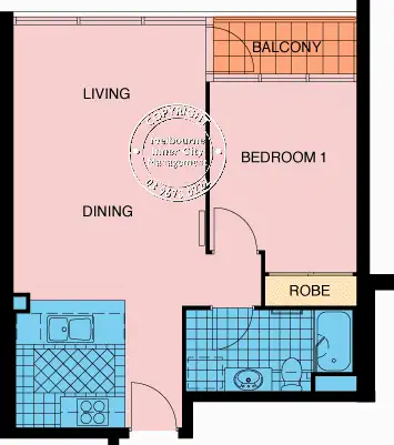 Floorplan of Homely apartment listing, 182/416A St Kilda Road, Melbourne VIC 3004