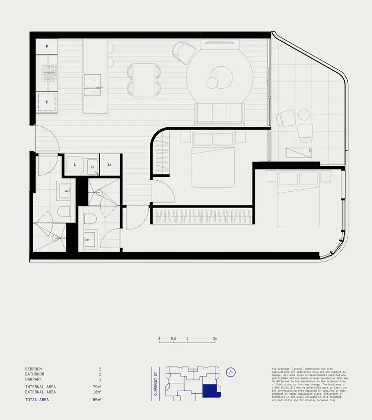 Floorplan of Homely apartment listing, 707/48 Claremont Street, South Yarra VIC 3141