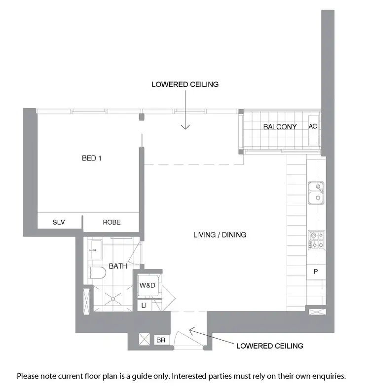 Floorplan of Homely apartment listing, 1401/560 Lonsdale Street, Melbourne VIC 3000