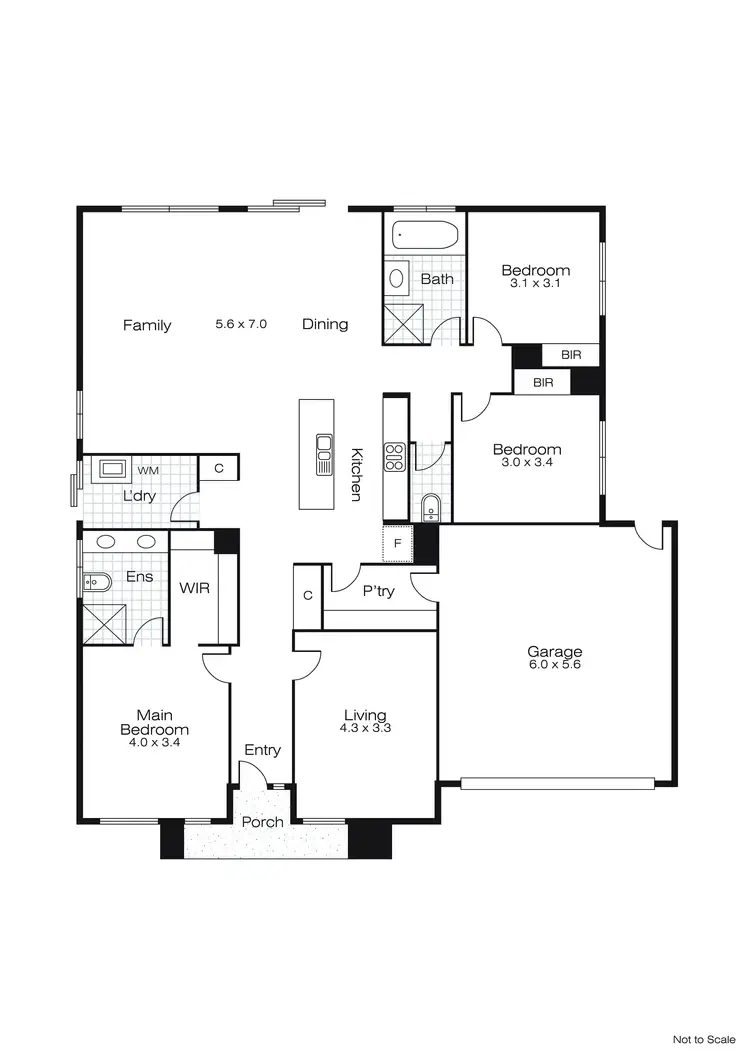 Floorplan of Homely house listing, 7 Tunbridge Street, Lucas VIC 3350