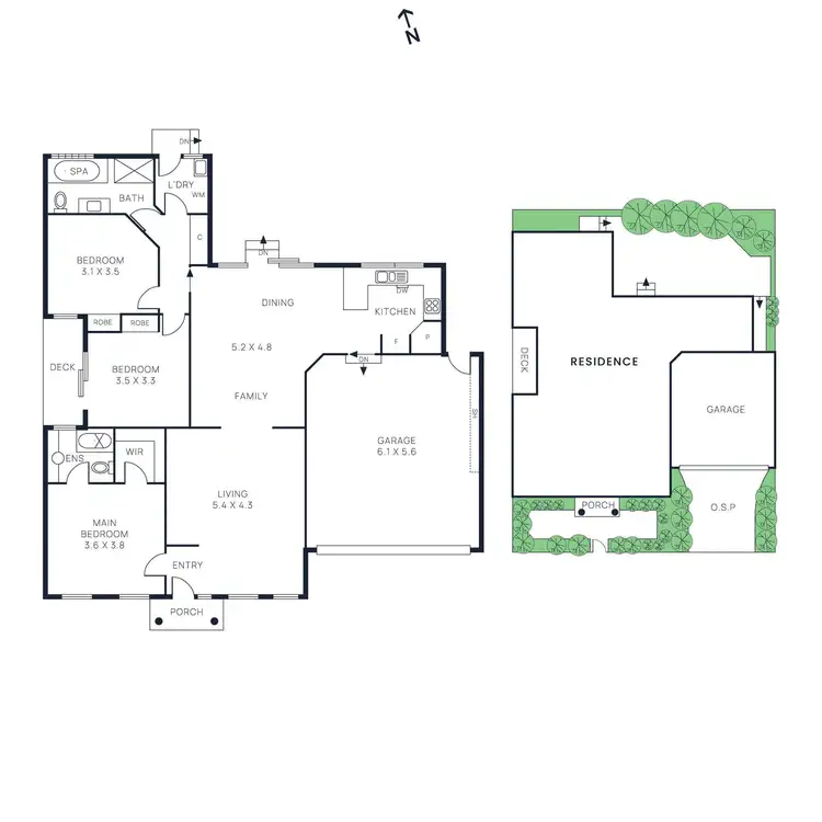 Floorplan of Homely townhouse listing, 2a Twisden Road, Bentleigh VIC 3204