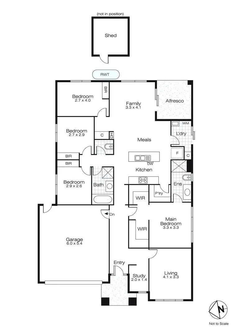 Floorplan of Homely house listing, 12 O'Callaghan Parade, Lucas VIC 3350