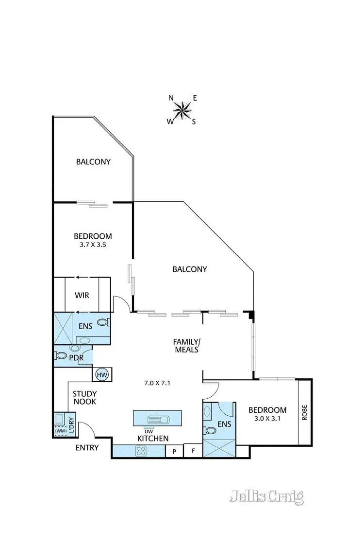 Floorplan of Homely apartment listing, 8/40 Rosanna Road, Heidelberg VIC 3084