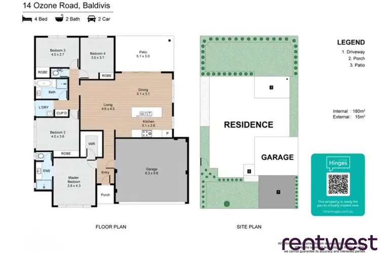 Floorplan of Homely house listing, 14 Ozone Road, Baldivis WA 6171