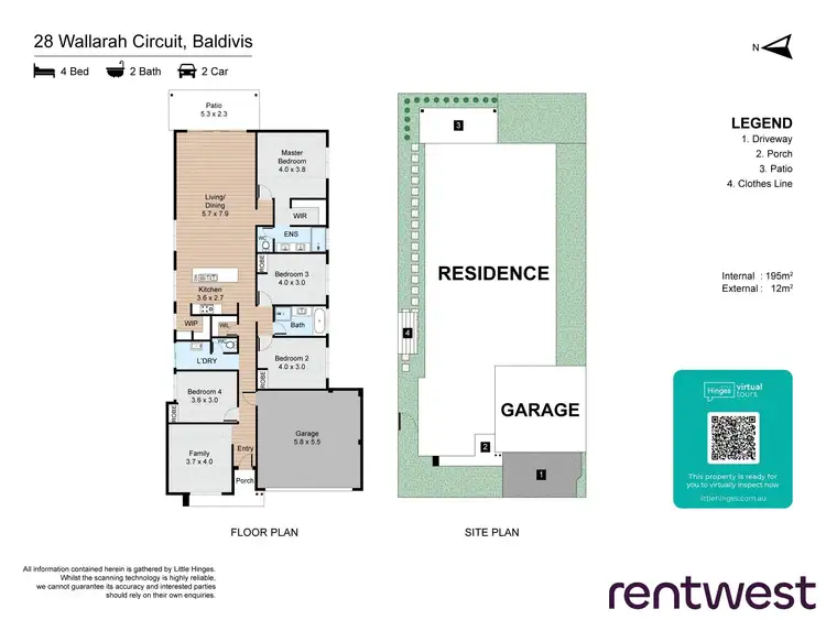 Floorplan of Homely house listing, 28 Wallarah Circuit, Baldivis WA 6171