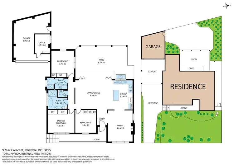 Floorplan of Homely house listing, 9 Mac Crescent, Parkdale VIC 3195