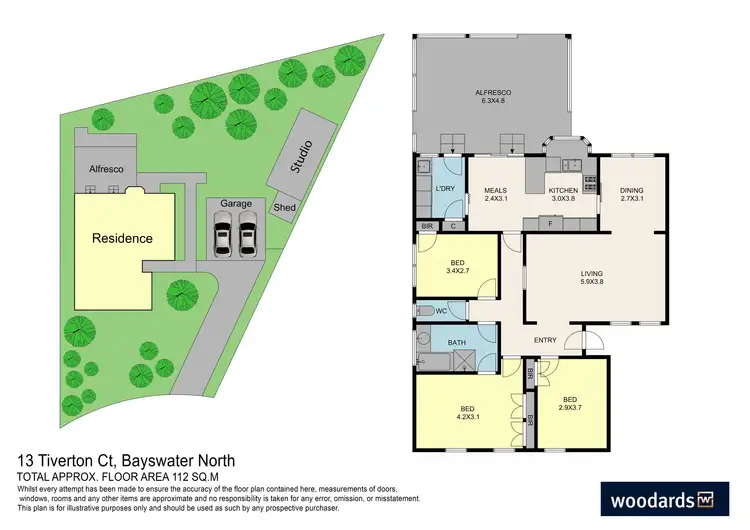 Floorplan of Homely house listing, 13 Tiverton Court, Bayswater North VIC 3153