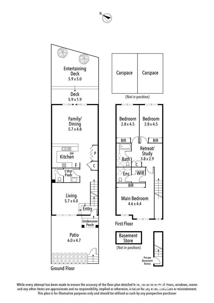 Floorplan of Homely townhouse listing, 18C Ashby Grove, Eaglemont VIC 3084