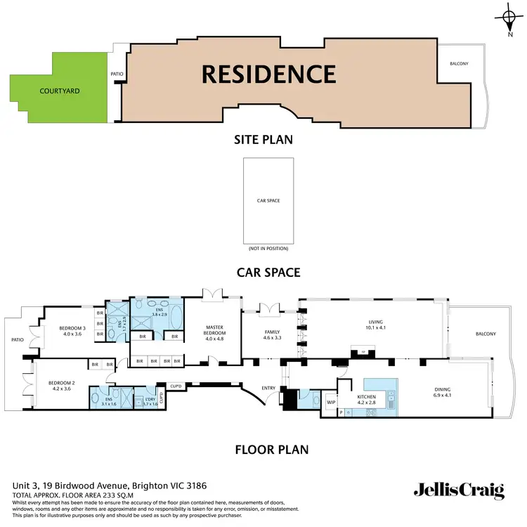 Floorplan of Homely apartment listing, 3/19 Birdwood Avenue, Brighton VIC 3186
