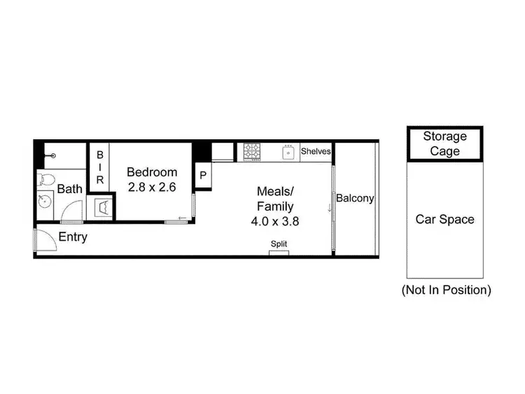 Floorplan of Homely apartment listing, 305/40-44 Pakington Street, St Kilda VIC 3182