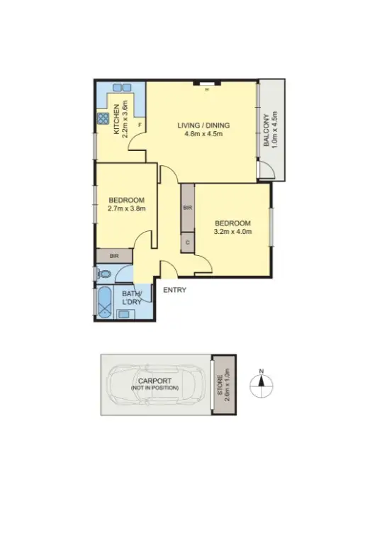 Floorplan of Homely apartment listing, 2/4A Gordon Grove, South Yarra VIC 3141