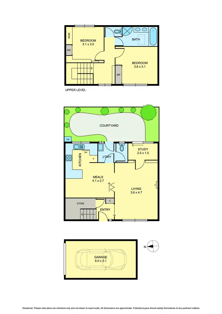 Floorplan of Homely townhouse listing, 3/5 Clare Street, Blackburn VIC 3130
