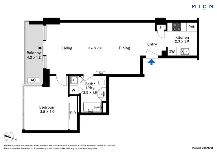 Floorplan of Homely apartment listing, 125/183 City Road, Southbank VIC 3006