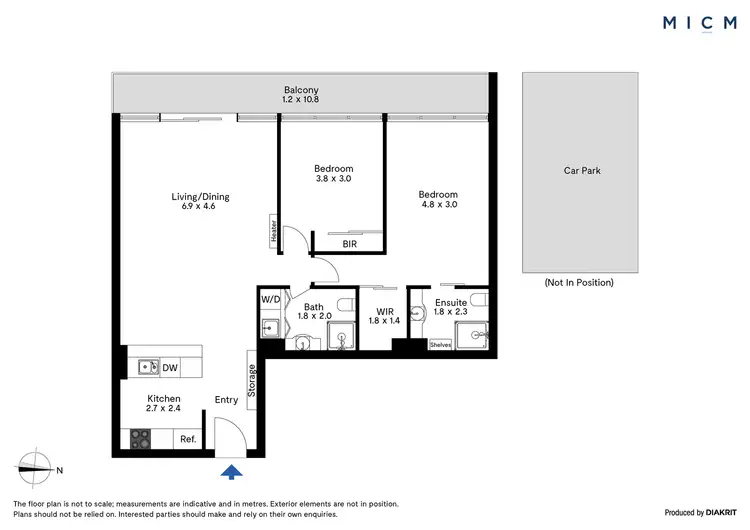 Floorplan of Homely apartment listing, 38/632 St Kilda Road, Melbourne VIC 3004