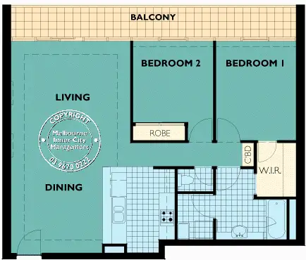 Floorplan of Homely apartment listing, 311/83 Queensbridge Street, Southbank VIC 3006