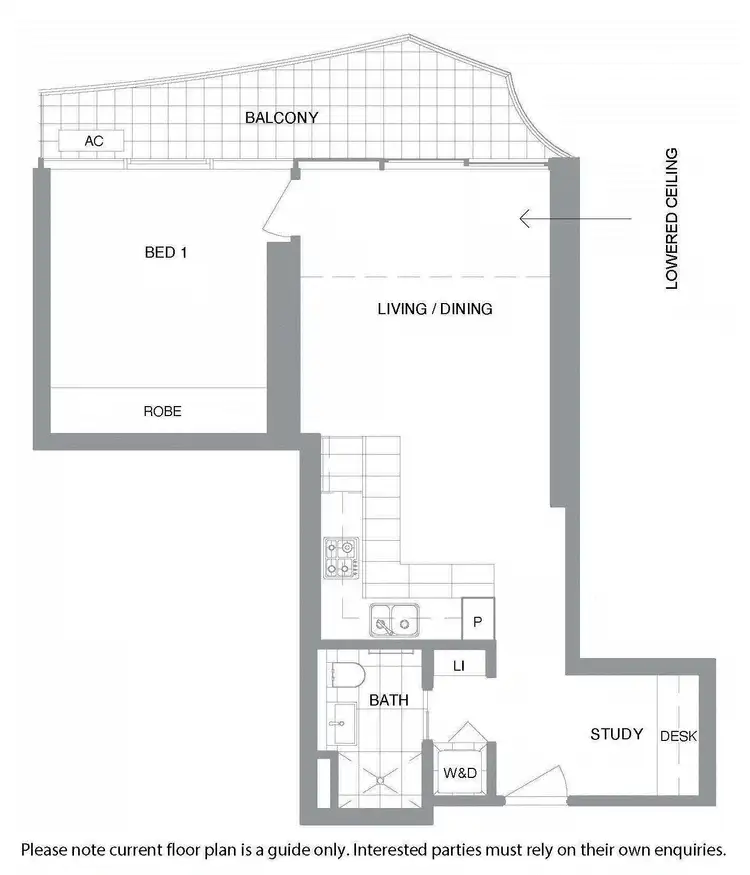 Floorplan of Homely apartment listing, 2203/560 Lonsdale Street, Melbourne VIC 3000