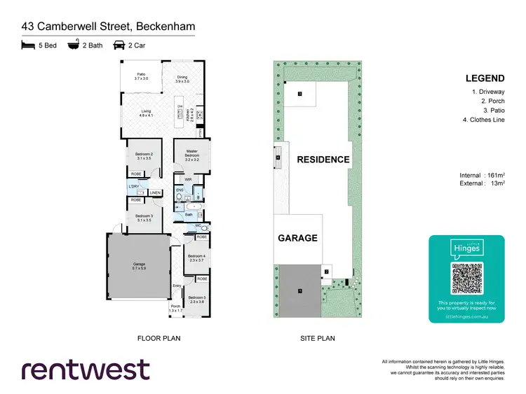 Floorplan of Homely house listing, 43 Camberwell St, Beckenham WA 6107