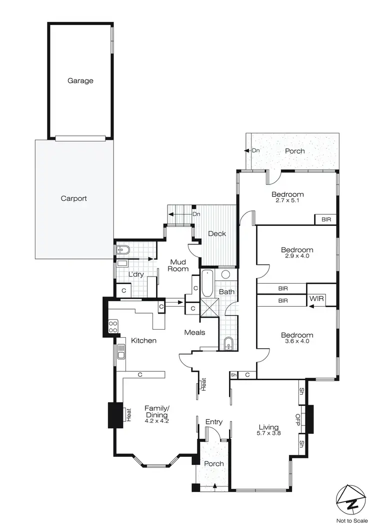 Floorplan of Homely house listing, 14 Brawn Avenue, Lake Wendouree VIC 3350