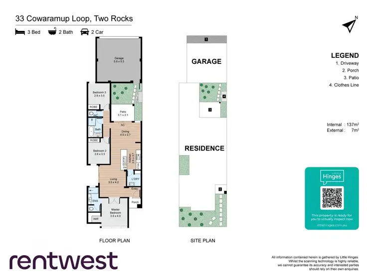 Floorplan of Homely house listing, 33 Cowaramup Loop, Two Rocks WA 6037