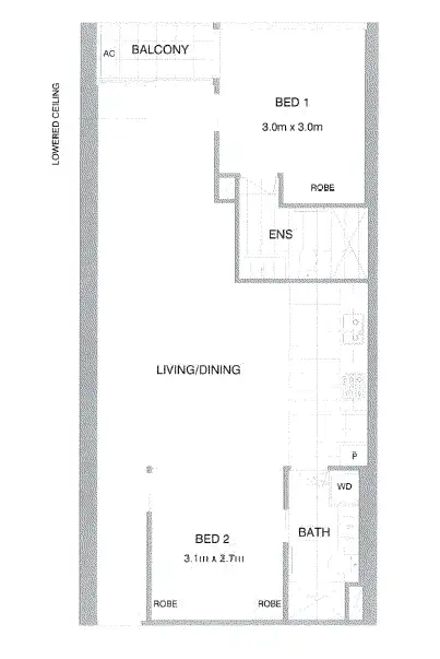 Floorplan of Homely apartment listing, 3111/601 Little Lonsdale Street, Melbourne VIC 3000