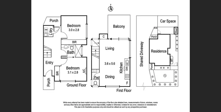 Floorplan of Homely townhouse listing, 4/108 Outhwaite Road, Heidelberg Heights VIC 3081