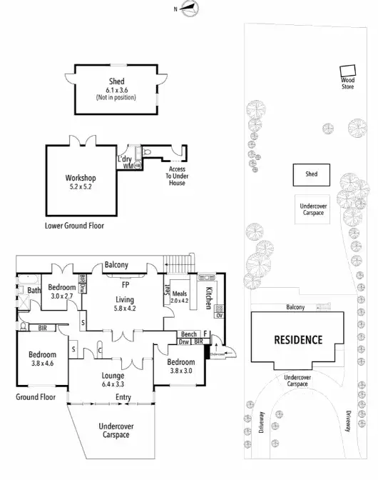 Floorplan of Homely house listing, 76 Grandview Grove, Rosanna VIC 3084