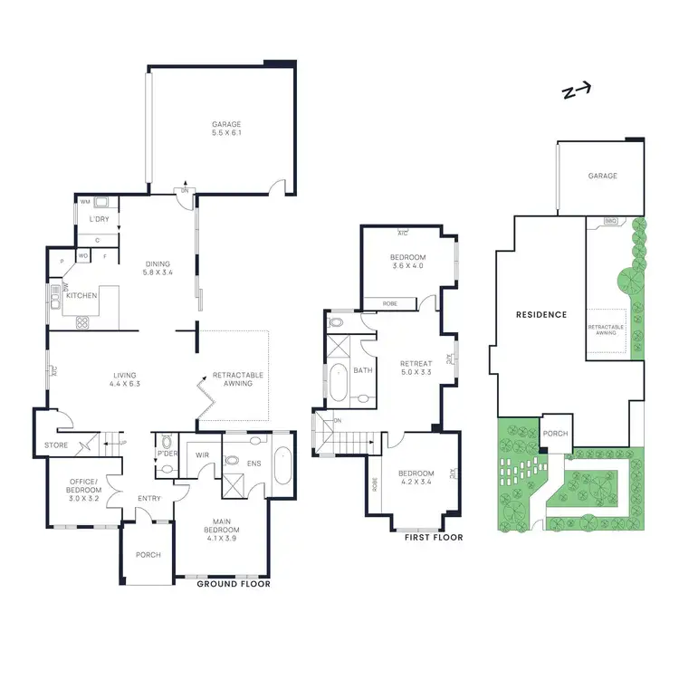 Floorplan of Homely townhouse listing, 9a Burwah Avenue, Brighton East VIC 3187