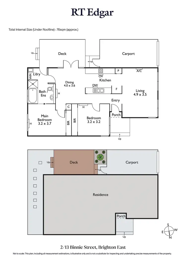 Floorplan of Homely unit listing, 2/13 Binnie Street, Brighton East VIC 3187